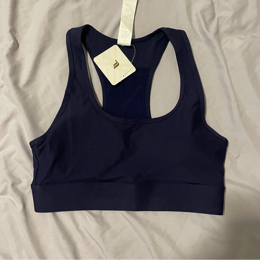 Navy sports bra